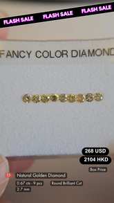 Natural Golden Diamond Deal (0.67 cts)